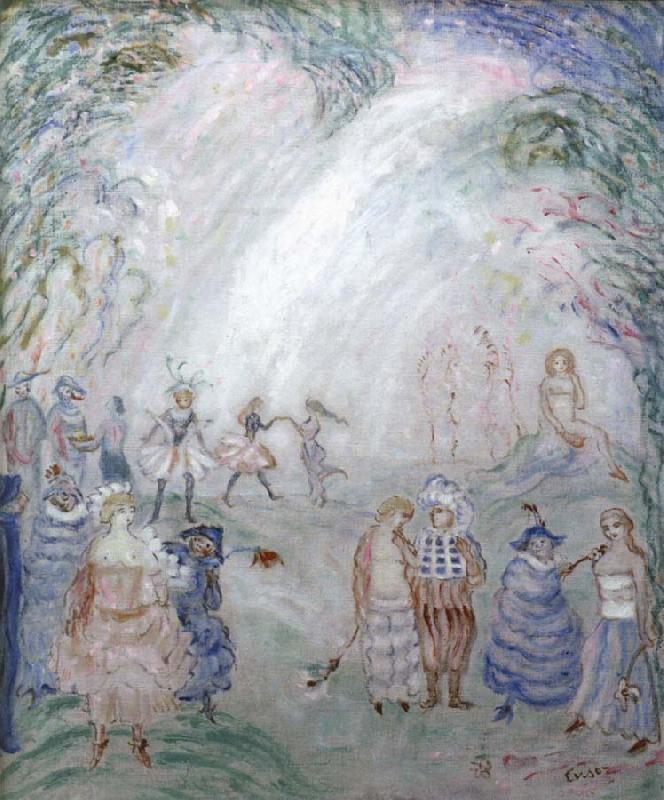 James Ensor Flowered Figures oil painting picture